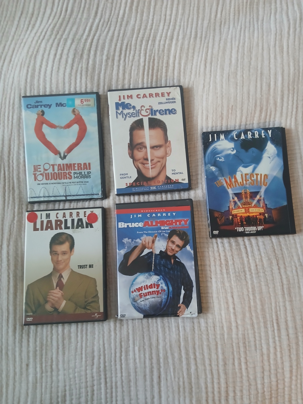 (2/25$)Jim Carrey DVD Collection